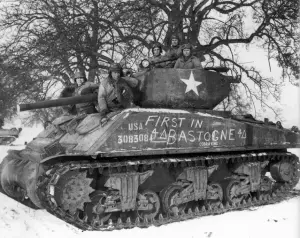 Cobra King - one of the first tank battalions to relieve the 101st in Bastogne