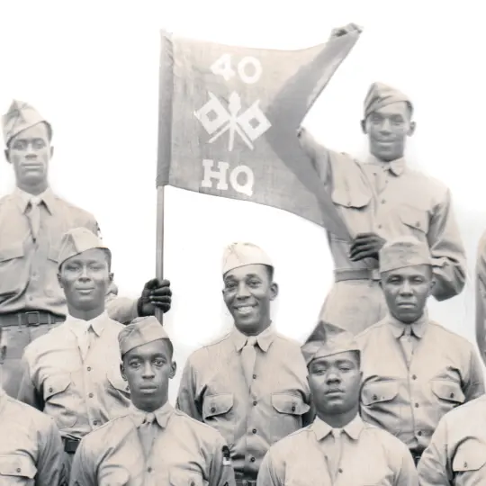 40th Light Signal Construction Battalion group photograph