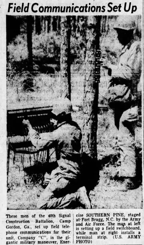 Men from 40th carrying out exercises 1951