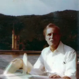 George Westerman on Rhine in Bingen 1979