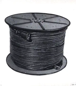 DR-7 reel of Spiral Four Cable