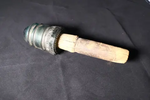 Glass insulator and pin from 40th